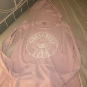 Light pink scoop hoodie